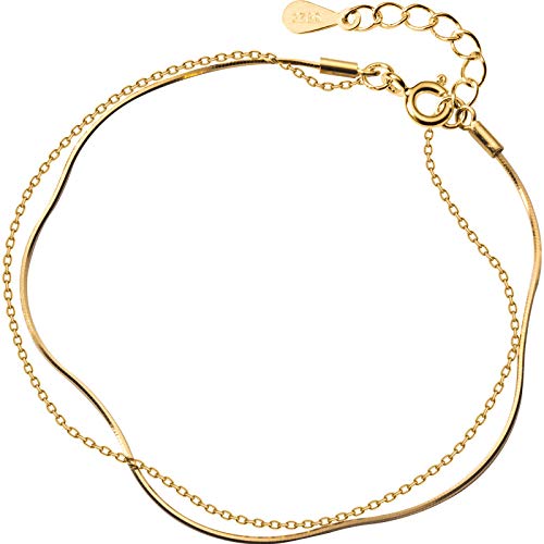 Bracelet double couche en argent pour sublimer vos tenues du quotidien