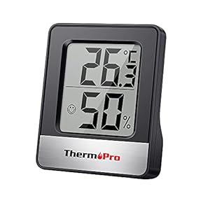ThermoPro TP49 Digitale Kamerthermometer Binnenshuis Hygrometer Minitemperatuurmonitor Vochtigheidsmeter voor Thuis kantoor Lucht Comfort Thermo Hygrometer