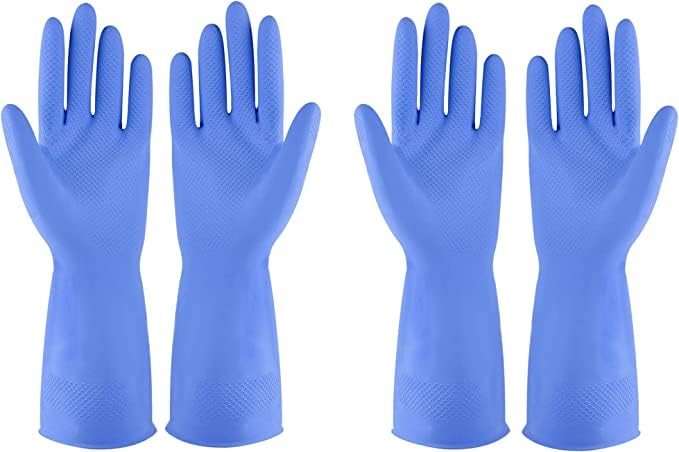 ALCIONO Gardening gloves Pack of 2 for home garden Cleaning, Stretchable Gloves for Washing Cleaning Kitchen Garden Blue (Large, 2) (B0C743S824) Amazon Price History, Amazon Price Tracker