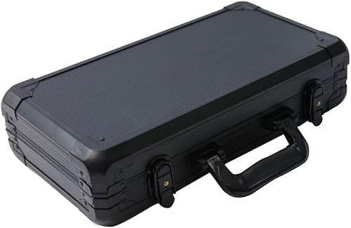 Miniatura 7 de THUNDERBAY Juego de póquer de 300 unidades de 0.49 oz, fichas compuestas de arcilla de 14G con estuche de aluminio, dos barajas de cartas, juego