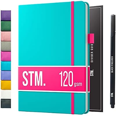 Bullet Dotted Journal Dot Grid Notebook | B5 Daily Journaling Notebooks for Personal Writing, Work, Women | 120gsm Thick Paper, Hard cover, Lay Flat Binding | B5 < 8.5 x 11 Cuaderno Libretas de apuntes