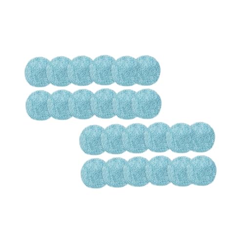 Jream Robot De Limpieza De Ventanas Fregonas Redondas Universales Purerobo W-R3s Accesorios Paño Limpio 168 188 Paño Llorón Pieza De Aspiradora Color : Light Blue Mop 24pcs