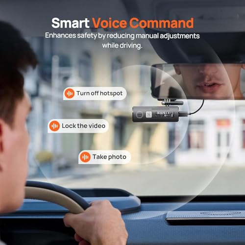 Image of 70mai M310 DashCam, 2K Resolution, Type-C Interface, Voice Control, MaiColor Vivid+ Solution, Night Owl Vision, WiFi & App, Optional Parking Mode, Upto 256GB Supported