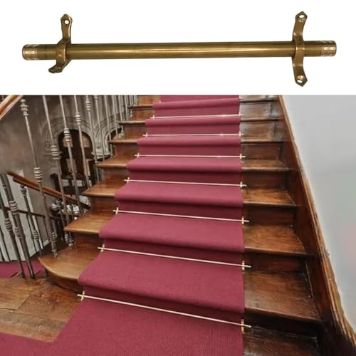 Barras para escaleras de alfombras con cabezal decorativo pulido para un suelo residencial seguro