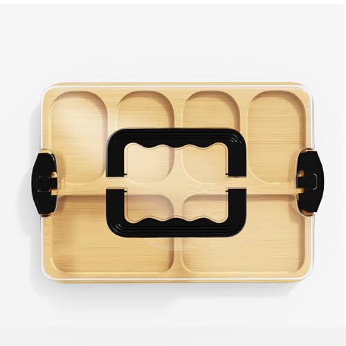 Tábuas de charcutaria portáteis de viagem com tampa, conjunto de tábuas de queijo com corte de bambu