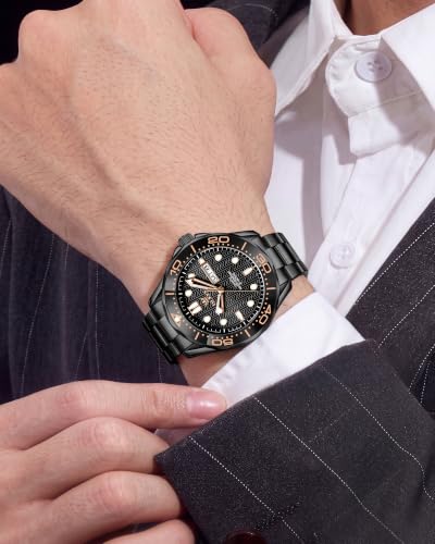 Image of OLEVS Watches for Men Luxury Dress Wirst Watch Gift | Large Dial,tainless Steel,Waterproof,Luminous,Watch Gift