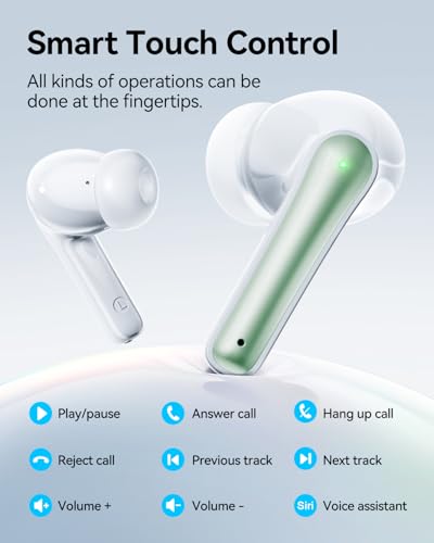 Image of Wireless Earbuds, Bluetooth 5.3 Ear Buds, Headphones with Clear Stereo Sound, 40H Playtime with LED Digital Display, IP7 Earphones Built-in Mic for Phone Tablet Sports Workout