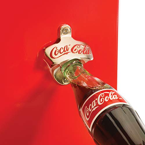 Image of Igloo 3.2 Cu. Ft. Refrigerator With Freezer and Bottle Opener, Coke Red