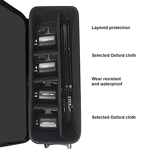 Bimiti Camera Rolling Case, Photo Studio Equipment Trolley Case, 44X15X11.8 Inches, Camera Trolley Carrying Case With Padded Compartment And Wheels For Photographic Props Carrying #TOP3