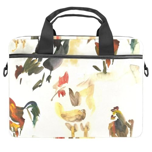 Sac bandoulière ordinateur 14 pouces multicolore aquarelle