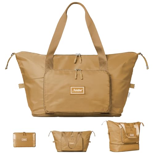 The Foldie Foldable Travel Bag for Women - 40L Weekender Bag with Multiple Pockets - Carry On...