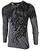 Xtreme Couture by Affliction Men's Thermal Shirt WLEDING Death XL Gray