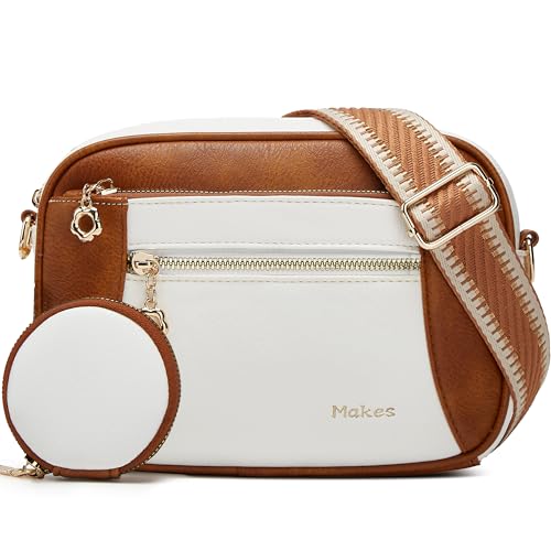 Image of Crossbody Purse for Women Small Crossbody Bags Trendy Vegan Leather with Adjustable Shoulder Straps Gift for Mother Wife Mom