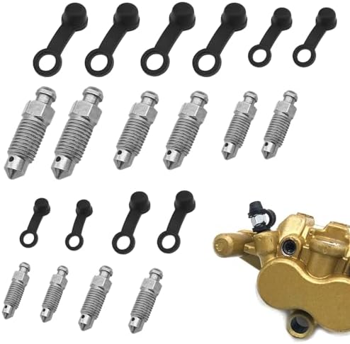 Pack of 10 Hydraulic Brake Bleed Nipple Cap, Motorcycle Bolts, Bolt