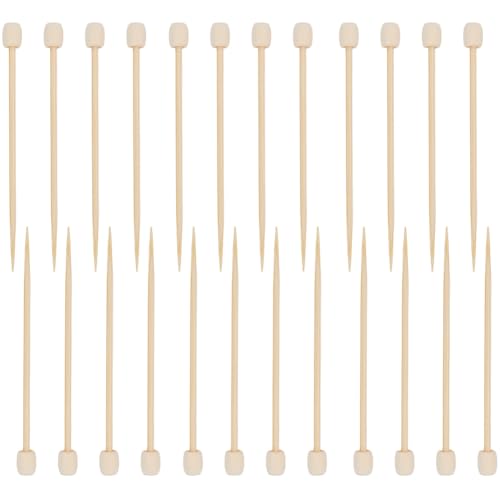 SUNNYCLUE 200 pz. Aghi Da Uncinetto In Bambù Mini Ferri Da Maglia Burlywood In Legno Naturale Dritti A Punta Singola Fatti A Mano per Maglioni Lisci Accessori per Fai Da Te Calzini Sciarpe Forniture p