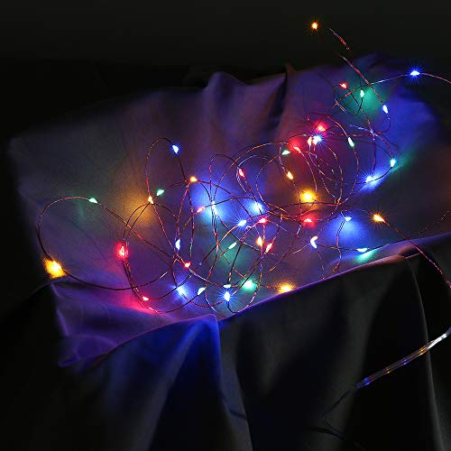Andoer Carga USB portátil INS Estrelas do céu Decoração piscando 5 metros 50 lâmpadas 8 funções de l