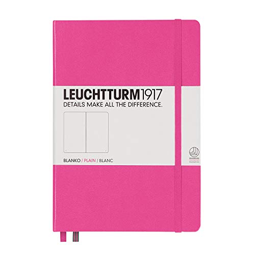 Leuchtturm Hardcover Medium A5 Dotted Notebook [Pink]