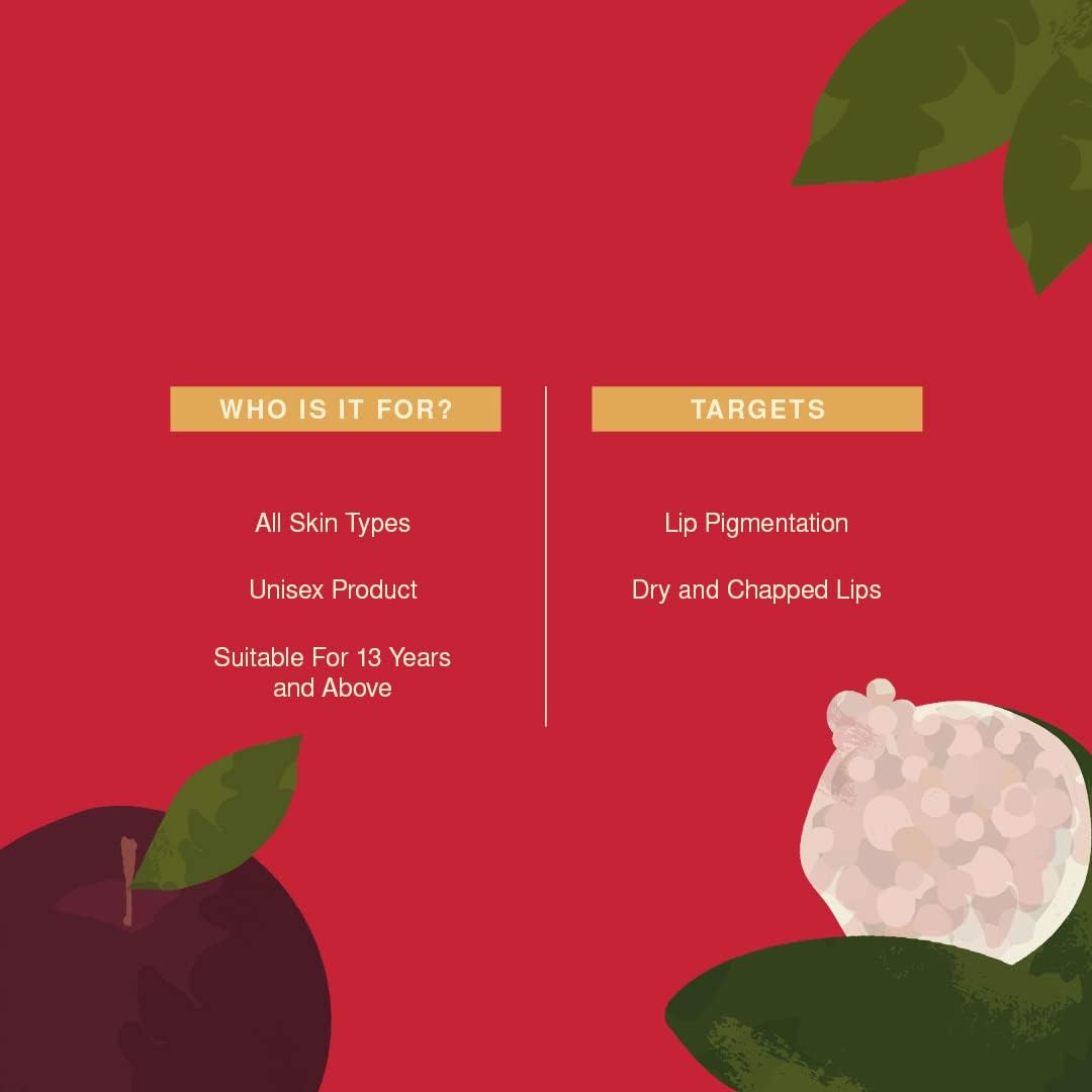 Juicy Chemistry Lip Serum, For Pigmented & Chapped Lips - Natural Lip Conditioning Serum With Glycerine | Finger Lime & Licorice 2 ml Transpareant