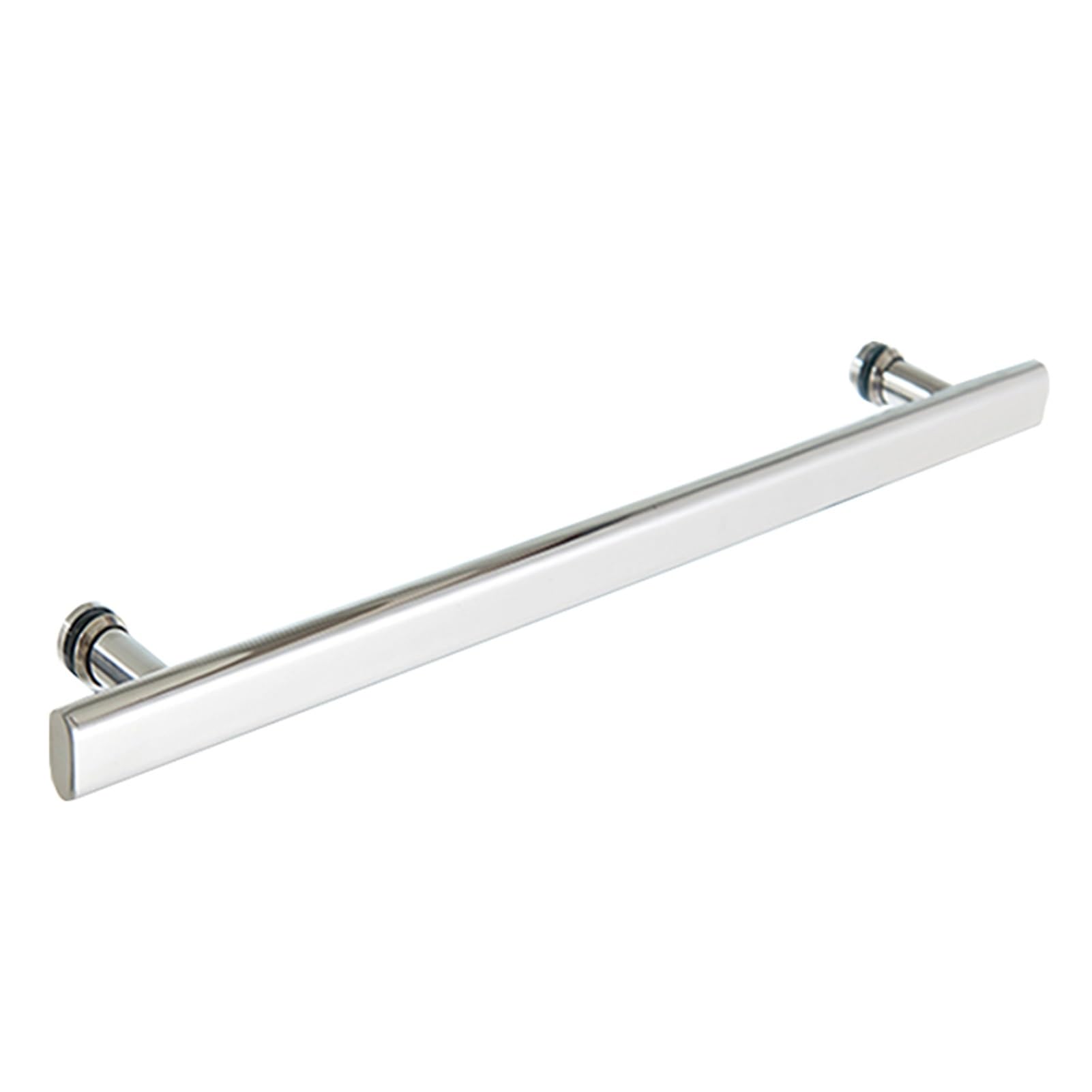 Poignée de porte de douche de remplacement en verre et inox argent entraxe 440 mm