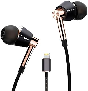 1MORE Triple-driver Headphones In-Ear Hi-Res Audio Earphones with Microphone and Remote Control Lightning