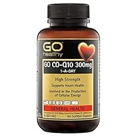 Go Healthy CO-Q10 300mg 1-A-Day Softgel Caps, 90 count, Amber (Pack of 1)