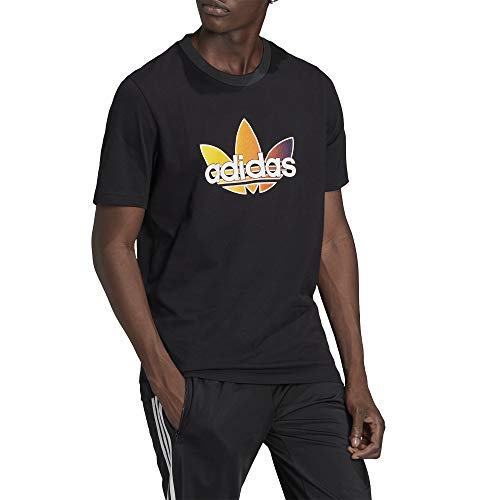 Adidas GN2441 SPRT t-shirt noir imprimé multicolore mode urbaine taille XS