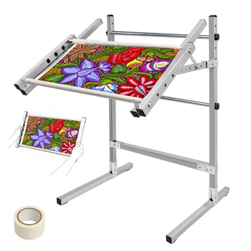 Stainless Steel Cross Stitch Floor Stand – Height & Angle Adjustable