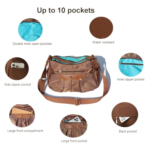 ESVAN Women's Crossbody Bag – Stylish Handbag Purses with 2 Detachable Straps for Versatile Wear3