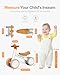 XBONFOE Baby Balance Bike for 1 Year Old Boys Girls, 10-24 Month Toddler Balance Bike, Baby Bike with No Pedal 4 Silence Wheels, First Ride on Toys with Adjustable Soft Seat, First Birthday Gifts
