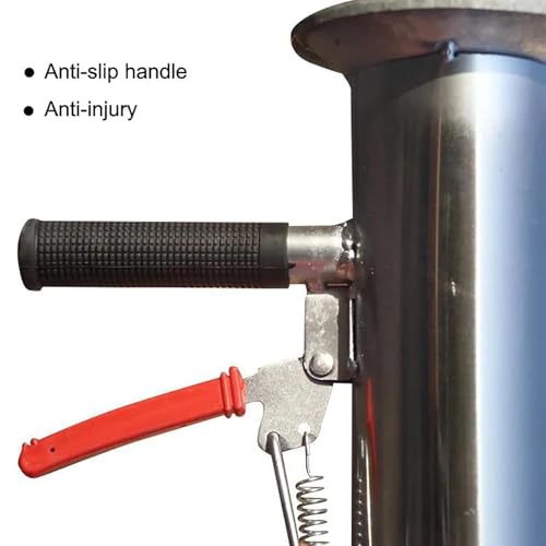 Trapiantatore di bulbi in acciaio inox per piantare facilmente verdure e meloni, strumento da giardino con manico lungo per piantine