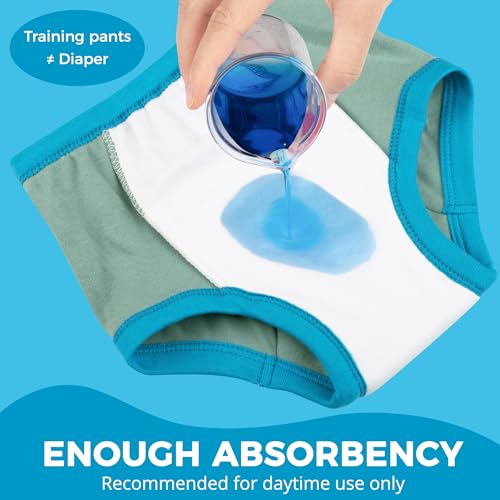 Image of BIG ELEPHANT Potty Training Underwear, 100% Cotton Absorbent Unisex Toddler Pee Pants for Boys Girls