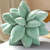 OUKEYI Sukkulentenkissen, Pflanzenkissen, niedliche gefüllte Pflanzenkissen, 3D-Sukkulenten, Kaktuskissen, Plüschkissen für Garten, Schlafzimmer, Heimdekoration