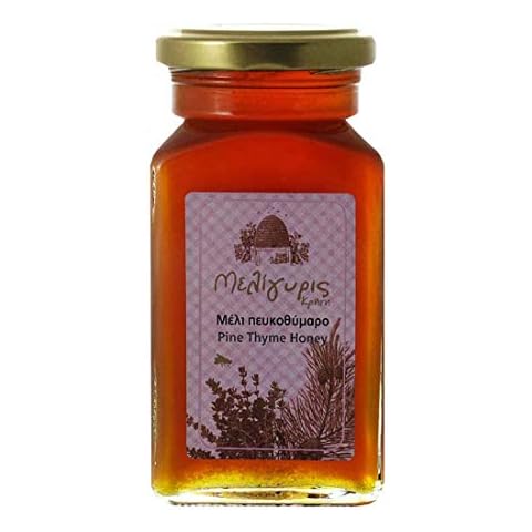 Greek Honey from Pine and Cretan Thyme by Meligyris | Pure Unblended Cretan Honey | 450gram Cover