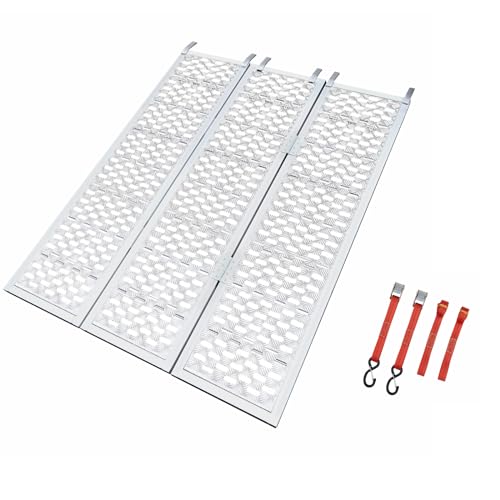 Rampa Plegable de Aluminio 54 x 77 pulg 1500 lb Capacidad