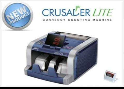 Image of swaggers Crusader Lite Heavy Duty Note Counting Machine with Fake Note Detection (MG, UV, IR)