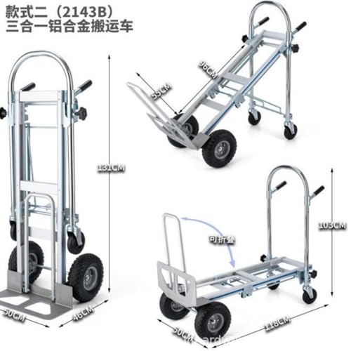 Carretilla plegable industrial de aluminio 550 lbs miniatura 7
