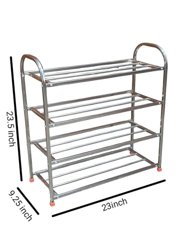 Image of Stainless Steel Shoe Rack Multilayer /Book Shelves /Multipurpose Rack (4L Sturdy 22x9.25)