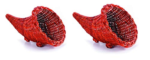 Darice 2835-09 Wicker Cornucopia Party Supplies, 12