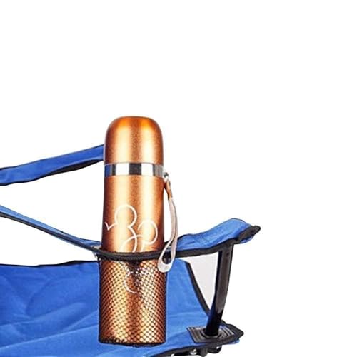 Image of Foldable Stool Portable Collapsible Seat with Metal Frame and Oxford Cloth, Compact Folding Design with Carry Case, Black (Blue)