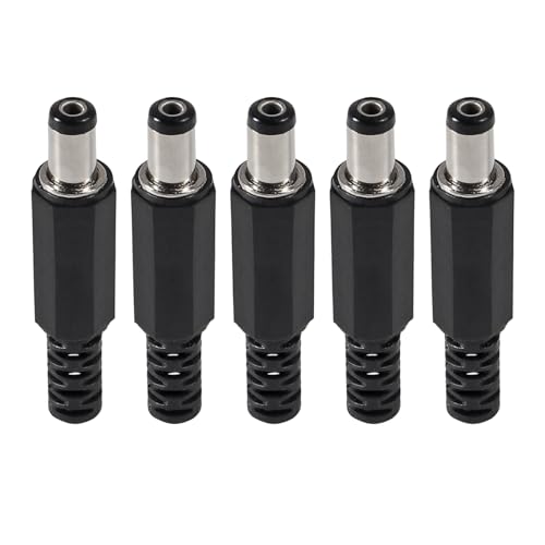 Conectores de enchufe macho DC 5.5x2.1mm pack x5 miniatura 2