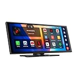 【公式】オットキャスト ScreenAI ポータブルデイスプレイオーディオ Gemini 全言語対応 AI音声コントロール Android 15 大画面タッチパネル CarPlay非搭載車も対応 YouTubeやNetflixなど動画視聴可 ワイヤレスCarplay/AndroidAuto Bluetooth音楽&通話 AUX接続対応 簡単取り付け 技適マーク認証取得済