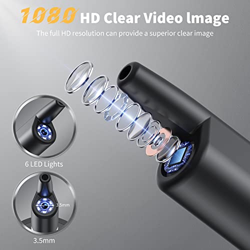 Ear Wax Removal - Electric Ear Cleaner - Ear Wax Removal Tool with Camera and Light - Ear Cleaning Kit with 4 Pressure Modes - Effective Ear Wax Removal Tool for Earwax Buildup