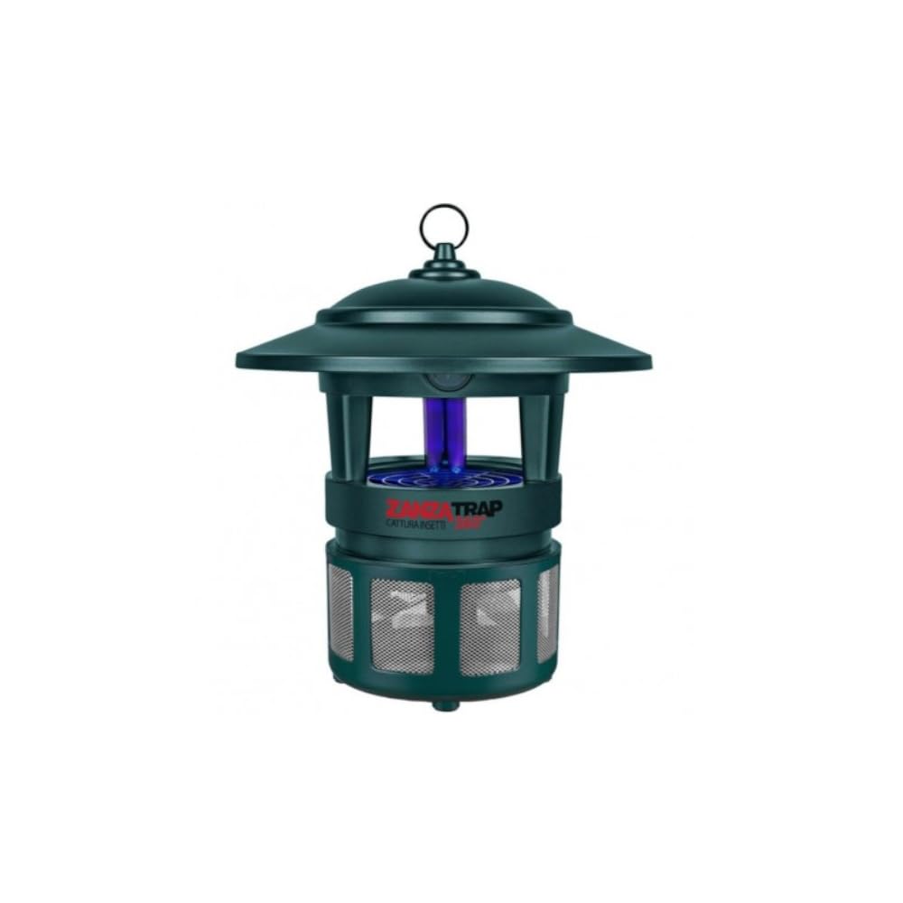 Zanzatrap360° CFGEZ019 Trappola Zanzare Elettrica UV 15W con CO2 e Fotocatalisi, Copertura 400 mq, Lampada UV 8000h, Uso Interno Esterno, Insetticida Senza Pesticidi