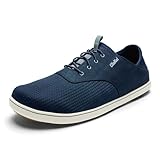 OLUKAI Nohea Moku Men's No Tie Boat Shoes, Breathable & Quick Dry Mesh, Effortless Design & Barefoot Wearability, All-Day Comfort & Support, Mood Indigo/Mood, 13
