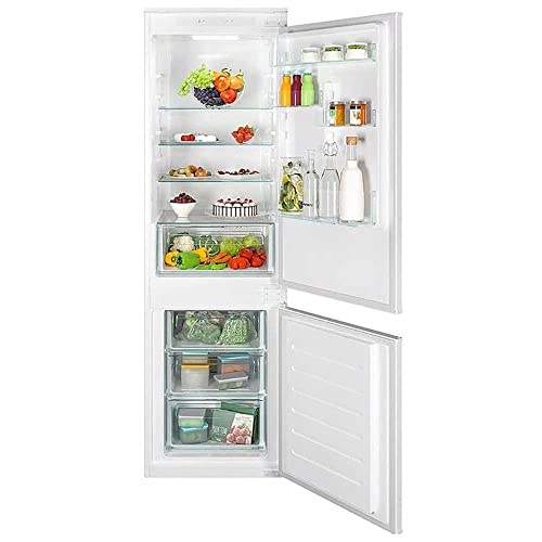 Candy CBT3518FW Réfrigérateur congélateur encastrable/technique de porte coulissante/deux portes/Total No Frost / 248 l/partie congélateur en bas