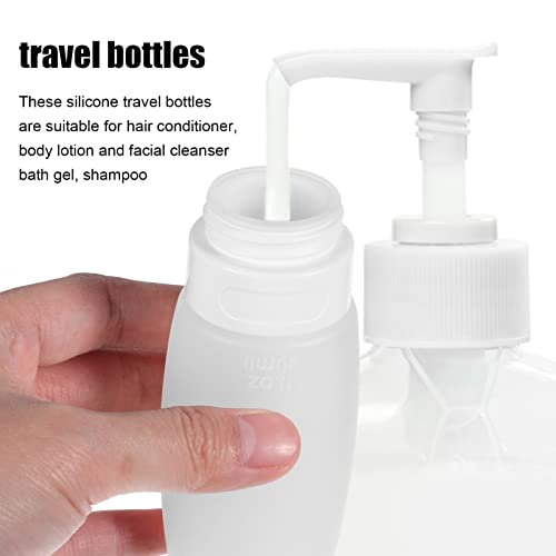 Image of Healeved 8pcs Travel Bottles Refillable Containers for Shampoo Conditioner Lotion Squeeze Tubes with Leakproof Design for Travel and Daily Use