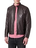 BOSS Men's Jomoto Leather_Outerwear, Open Brown241, 44
