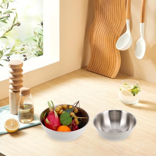 Juego de 2 Tazones de Acero Inoxidable 304 para Cocina 22 cm miniatura 6