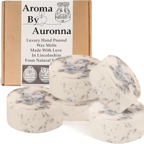 Auronna Wax Melts Bar Scented - Natural Handmade Soy Snap Bar - Highly Concentrate - Made in UK - Up to 80 Hours of Fragrance Cast (Summer Meadows)