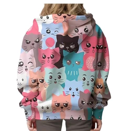 Girls Hooded Sweater Sweater 3d Pullover Cartoon Hooded Fashion Sweater Top With Pocket2